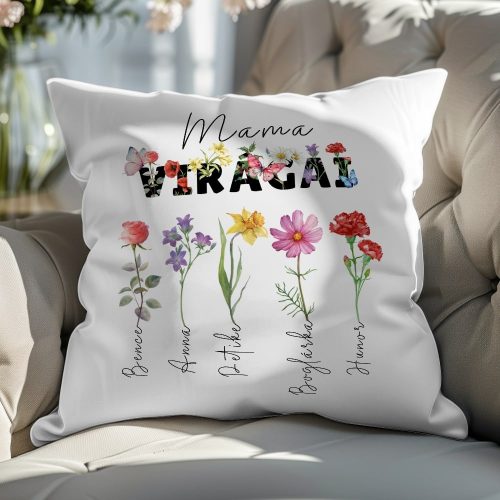 Mama virágai - Anyák napi párna