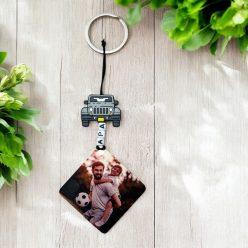 Fényképes kulcstartó - egyedi felirattal