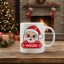 Mikulás bögre egyedi névvel és különleges grafikával #8 - piros Mikulás