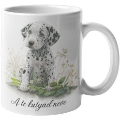 Dalmata bögre, névvel