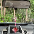 Visszapillantóra akasztható fényképes/feliratos lógók